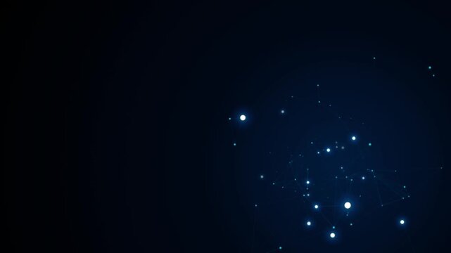 Distant star cluster in deep space with subtle twinkling motion