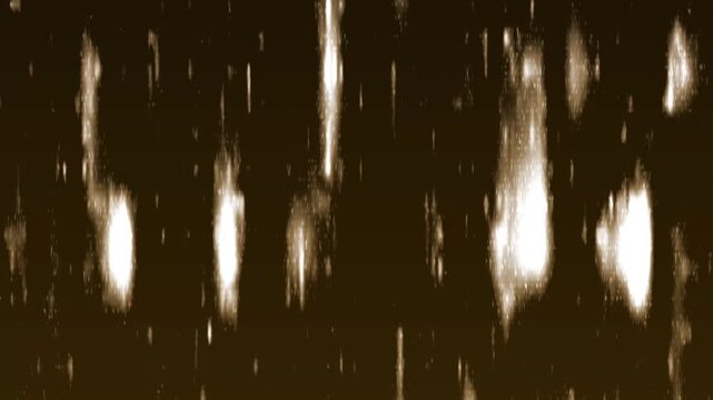 Dark brown abstract background with soft white vertical light streaks and scattered specks, creating a moody blurred rain or reflection effect.