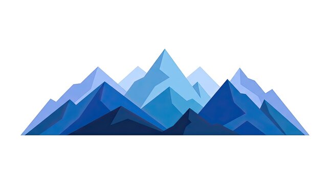 mountain landscape vector illustration