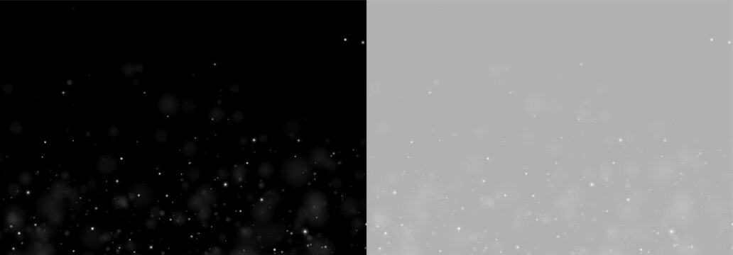 A cluster of soft glowing particles floats against a deep black backdrop. They vary in size and intensity, creating a subtle, ethereal bokeh effect. This image is ideal for abstract or.