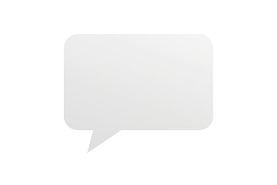 Compact white rounded speech bubble for text