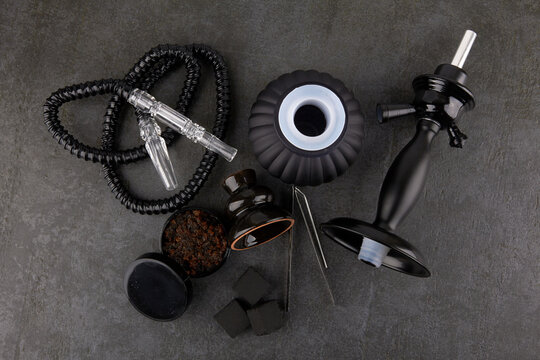 Black hookah surface