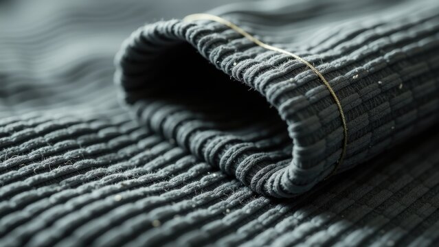 A close-up of a bed blanket, ideal for use in bedroom or home decor images