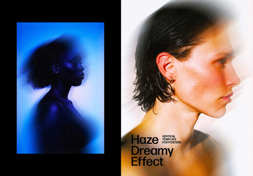 Dreamy Haze Photo Effect For Poster And Social Media Design