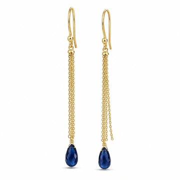 Teardrop dangle earrings isolated on white