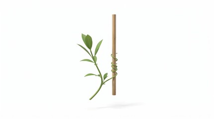 Obraz premium Plant thigmotropism touch response vine 3D illustration