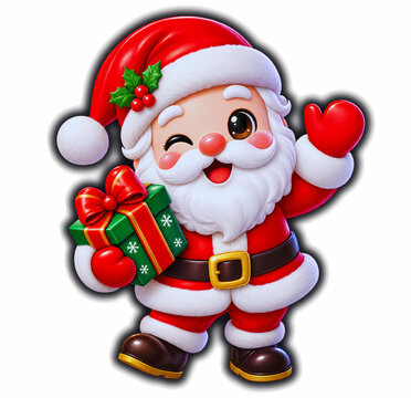 Christmas Icons and Stickers Set with Seasonal Holiday Elements. 