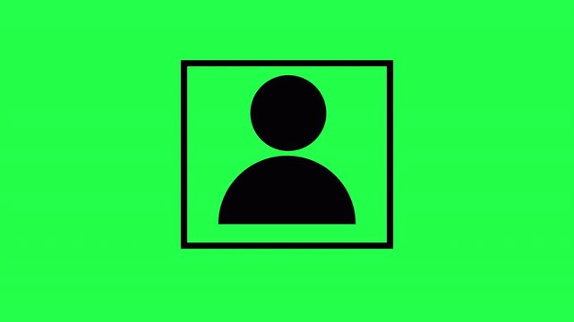 Id card animation.Profile verify icon motion graphics. Animated personal information icon. NID card verify. Driver's license verified 4k video with alpha channel.
