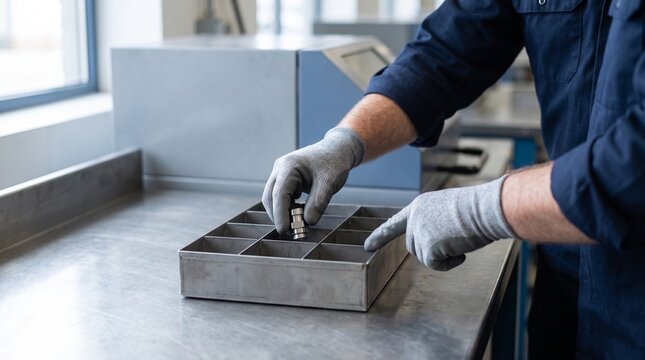 Manufacturing team traces component flow at a workcell