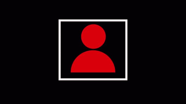 Id card animation.Profile verify icon motion graphics. Animated personal information icon. NID card verify. Driver's license verified 4k video with alpha channel.