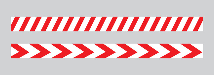 Fototapeta premium black caution tape on white background.industrial safety barrier stripe collection.vector illustration