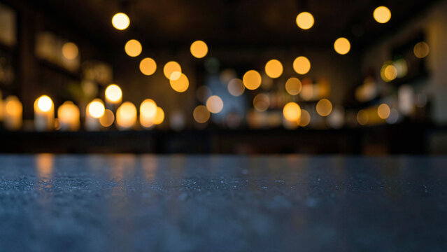 Polished Calacatta White Marble Countertop on Chic Rooftop Lounge with Ambient Warm Uplighting Luxur