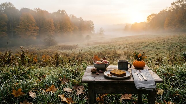 Thanksgiving morning in the mist