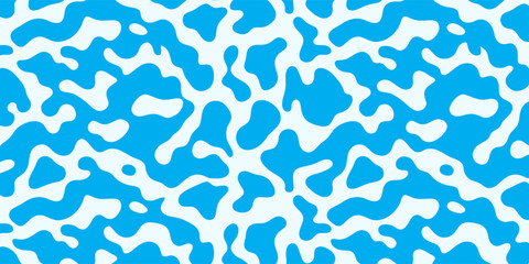 Fototapeta premium Abstract Blue Organic Wave Pattern Design.