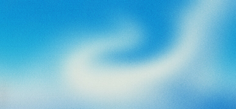 Abstract blue gradient background with soft white light streak and subtle grain texture