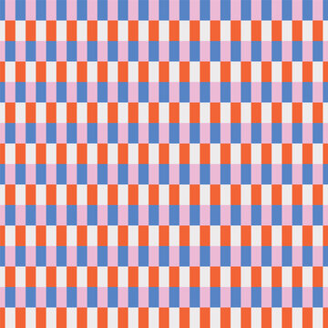 Abstract geometric checkerboard seamless repeat featuring alternating rectangular blocks arranged in precise horizontal rows and vertical columns. The repetitive modular structure