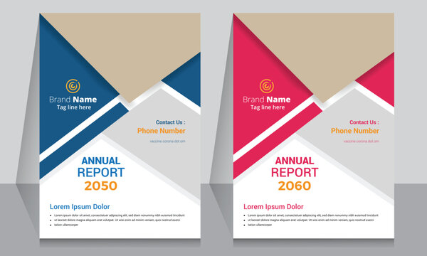 Annual report corporate brochure template layout design. It's also compatible with brochure, booklet, flyer, book cover, magazine cover, report annual, bifold, flyer, leaflet. Fully editable