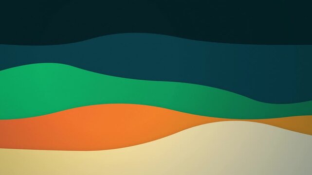Minimalist flowing landscape bands seamless loop motion background