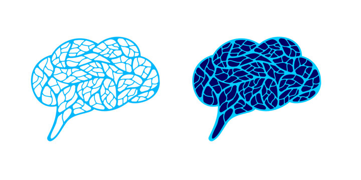 Digital Brain Neural Neuron Network Vector Illustration