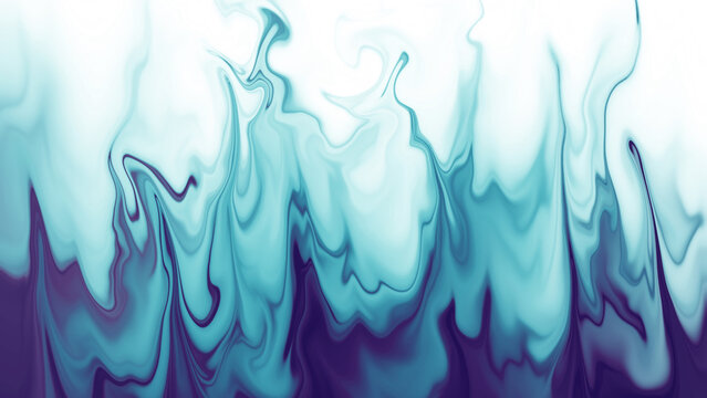 Turquoise ink bleed water texture background