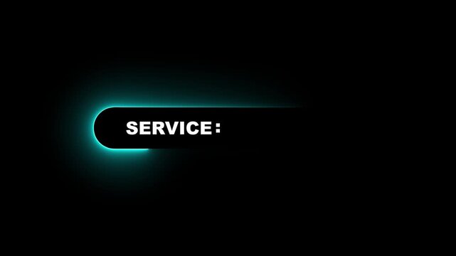 Service excellence, high quality service concept on the black background. Motion graphics of customer satisfaction idea. 4k motion graphics video
