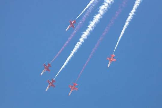 Turkish Stars aerobatic team at BIAS 2026 airshow.