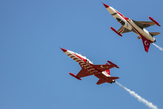 Turkish Stars aerobatic team at BIAS 2026 airshow.