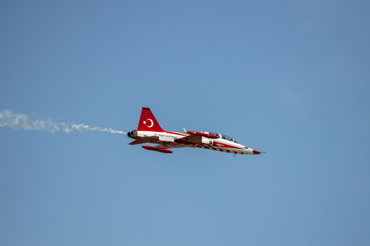Turkish Stars aerobatic team at BIAS 2026 airshow.
