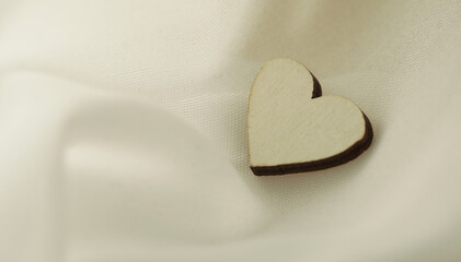 Fototapeta premium Wooden heart. Gift heart. Gift. Celebration. Photo. Romance