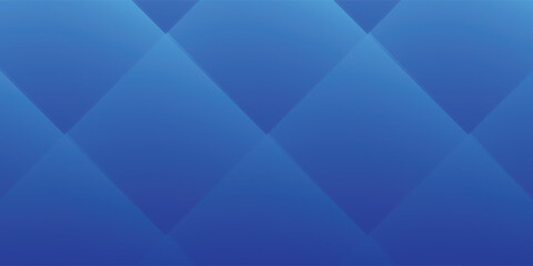 Obraz premium Abstract Blue Diamond Geometric Background with Overlapping Rhombus Grid Pattern and Soft Gradient Texture for Modern Tech Presentation, Business Banner, or Corporate Website Design