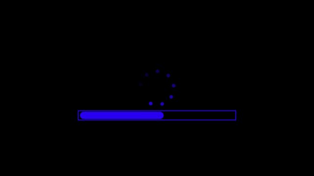 Colorful Loading Progress Bar Indicator Icon