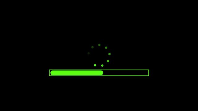 Colorful Loading Progress Bar Indicator Icon