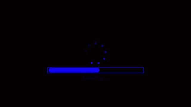 Colorful Loading Progress Bar Indicator Icon