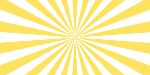 Fototapeta premium Abstract Yellow Sunburst Background with Radiant Sun Rays, Bright Summer Light, Orange Beams and Radial Starburst Pattern for Wallpaper and Graphic Design