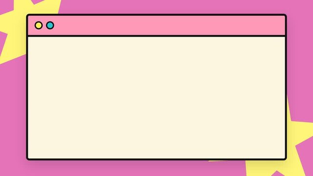 Minimalist Pink UI Browser Frame Motion Graphic