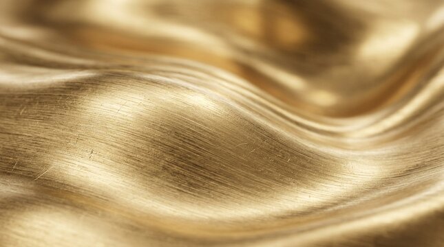 Premium brushed gold metallic texture with subtle waves 