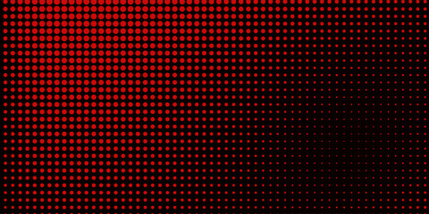 Obraz premium Dot red purple wave line light gradient dark background. Abstract technology big data digital background. 3d rendering.
