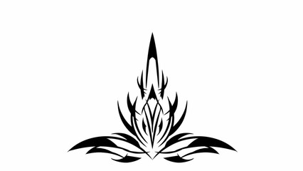 Obraz premium Creative tribal pinstripe vector template for car and motorcycle