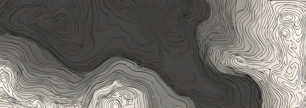 Abstract topographic map contour lines organic shape background with topographic abstract background geography elevation cartography geometric monochrome graphical illustration