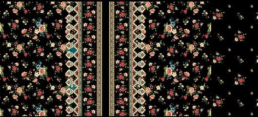 Digital and Textile Design Border and Motif  © DESIGNING TEHME