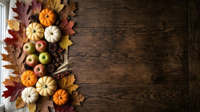 A beautiful and inviting thanksgiving display featuring a unique wreath crafted from colorful pumpkins autumn leaves and rustic elements creating a warm and celebratory