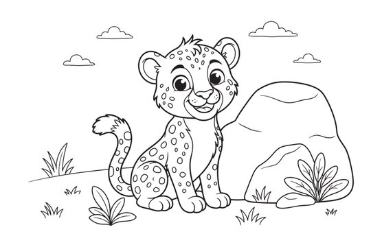 Discover the majestic world of snow leopards with this delightful coloring page perfect for kids and adults alike offering a