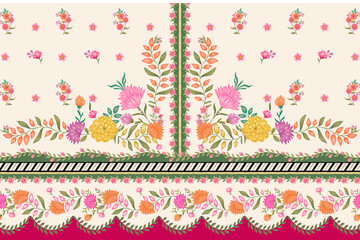 Digital and Textile Design Border and Motif  © DESIGNING TEHME