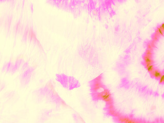 Yellow Spiral Tie-Dye. Grunge Grain. Rose Women © Olga