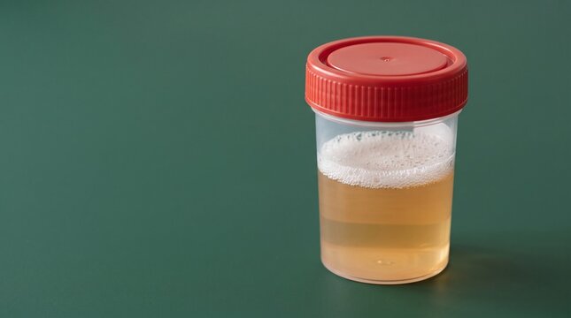 Frothy urine - urine sample