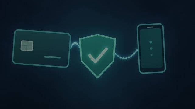 Secure online payment concept with credit card and smartphone