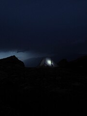 tent at night © Laurin