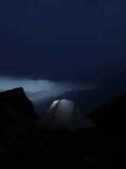 tent at night © Laurin