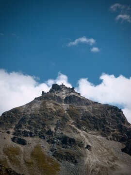 clouds over the mountains