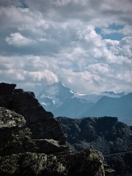 clouds over mountain